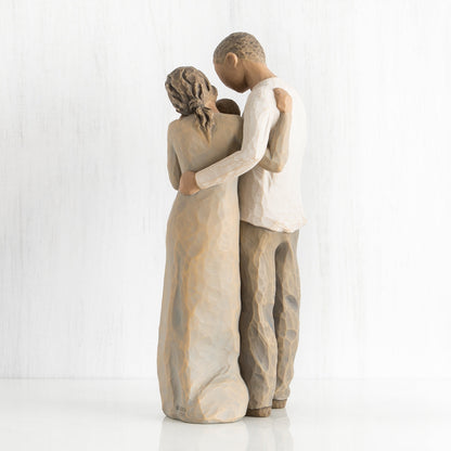 We Are Three figurine as a new baby family keepsake gift