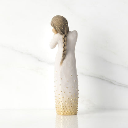 Wishing figurine as a hopeful encouragement keepsake gift